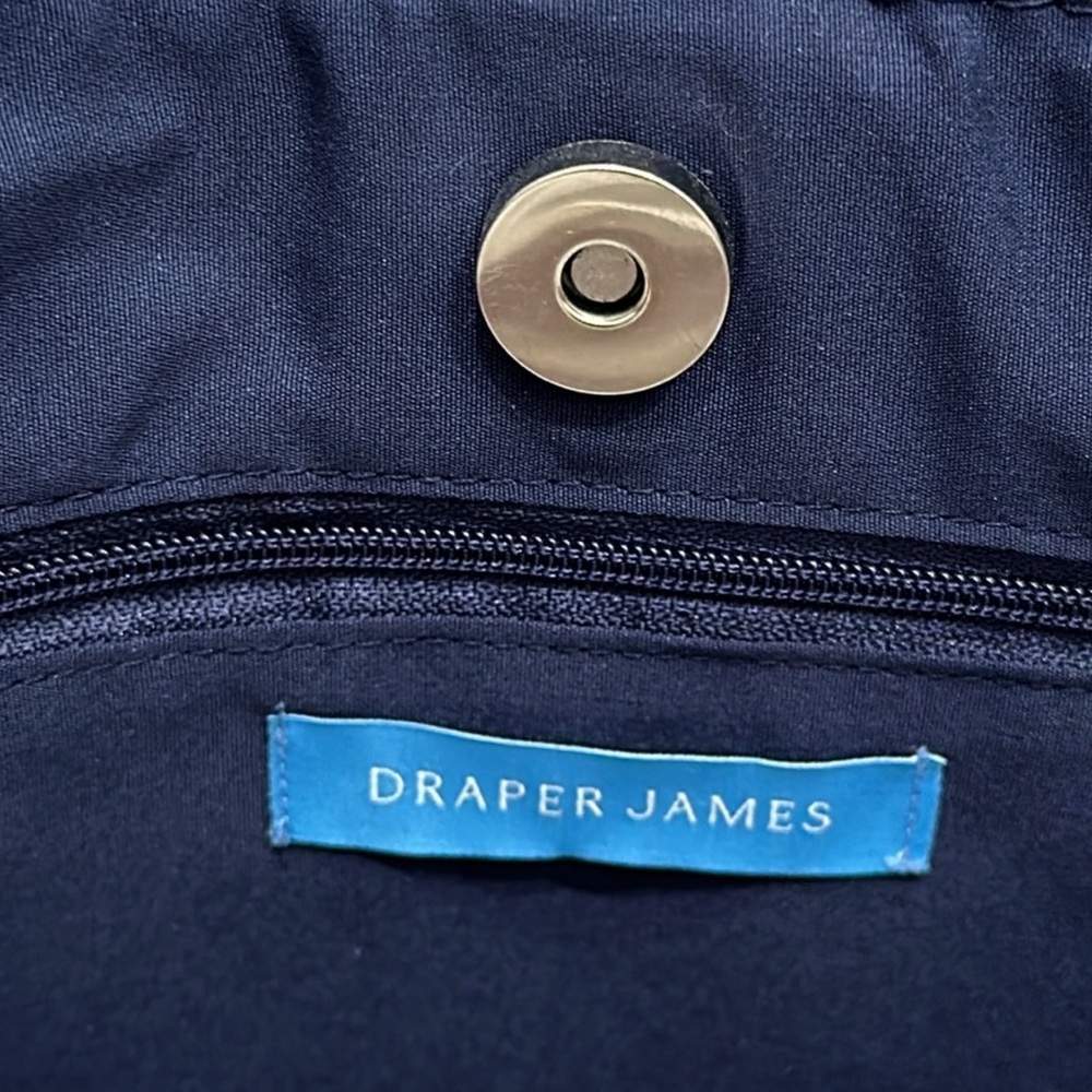 Draper James Double handle raffia straw shoulder bag
